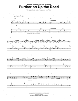 page one of Further On Up The Road (Guitar Tab)
