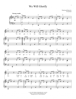 page one of We Will Glorify (Piano & Vocal)