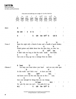 page one of Let It Go (Guitar Chords/Lyrics)