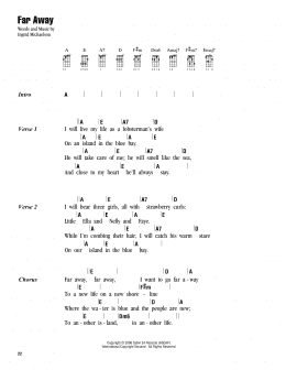 page one of Far Away (Ukulele Chords/Lyrics)