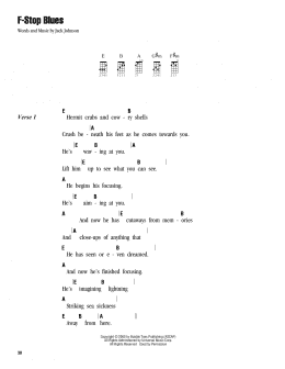 page one of F-Stop Blues (Ukulele Chords/Lyrics)