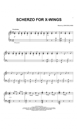 page one of Scherzo For X-Wings (Piano Solo)