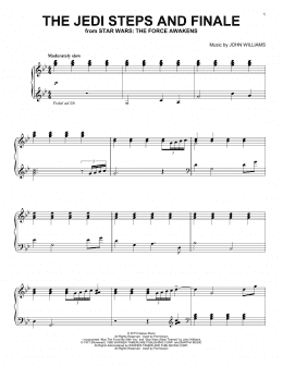 page one of The Jedi Steps And Finale (Piano Solo)