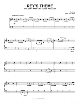 page one of Rey's Theme (Piano Solo)