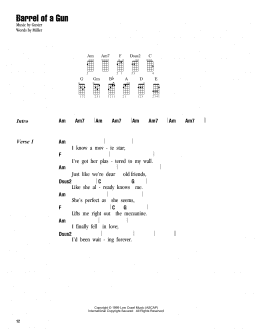 page one of Barrel Of A Gun (Ukulele Chords/Lyrics)