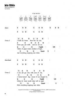 page one of Into White (Guitar Chords/Lyrics)