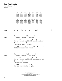 page one of Two Fine People (Guitar Chords/Lyrics)