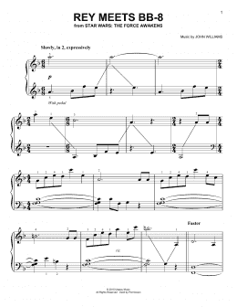 page one of Rey Meets BB-8 (Easy Piano)