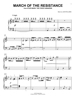page one of March Of The Resistance (Easy Piano)