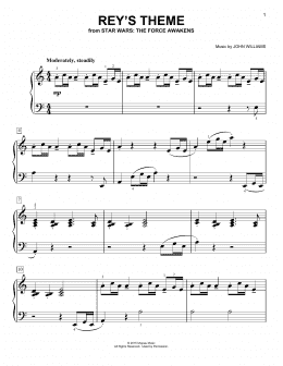page one of Rey's Theme (Easy Piano)