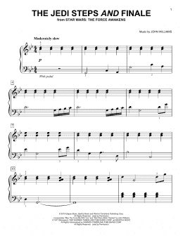page one of The Jedi Steps And Finale (Easy Piano)