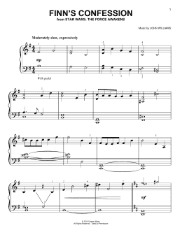 page one of Finn's Confession (Easy Piano)