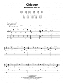 page one of Chicago (Easy Guitar Tab)