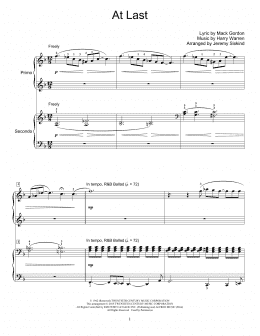 page one of At Last (arr. Jeremy Siskind) (Piano Duet)