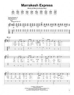page one of Marrakesh Express (Easy Guitar Tab)