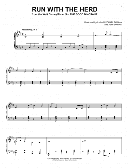 page one of Run With The Herd (Piano Solo)