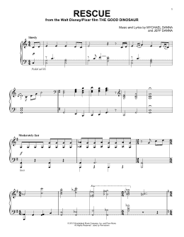 page one of Rescue (Piano Solo)