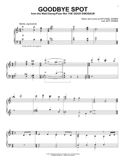 page one of Goodbye Spot (Piano Solo)