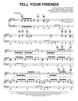 page one of Tell Your Friends (Piano, Vocal & Guitar Chords (Right-Hand Melody))