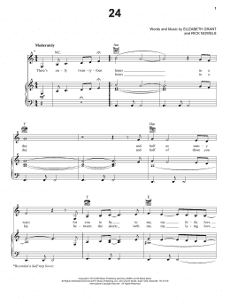 page one of 24 (Piano, Vocal & Guitar Chords (Right-Hand Melody))