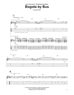 page one of Bogota By Bus (Guitar Tab)