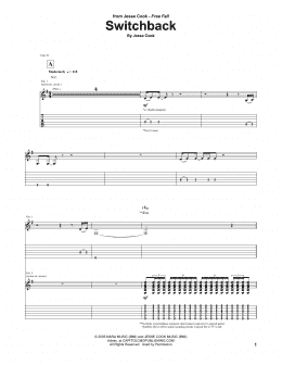 page one of Switchback (Guitar Tab)