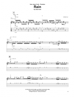 page one of Rain (Guitar Tab)