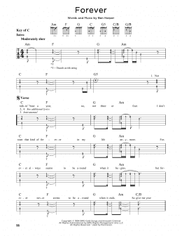 page one of Forever (Guitar Lead Sheet)