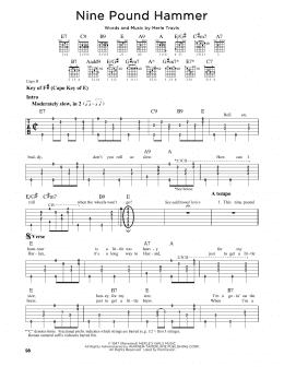 page one of Nine Pound Hammer (Guitar Lead Sheet)