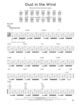 page one of Dust In The Wind (Guitar Lead Sheet)
