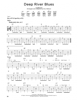 page one of Deep River Blues (Guitar Lead Sheet)