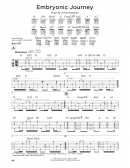 page one of Embryonic Journey (Guitar Lead Sheet)