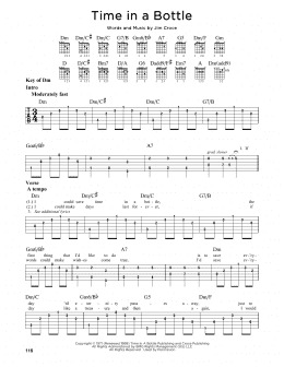 page one of Time In A Bottle (Guitar Lead Sheet)