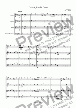 page one of Prelude from ’Te Deum’