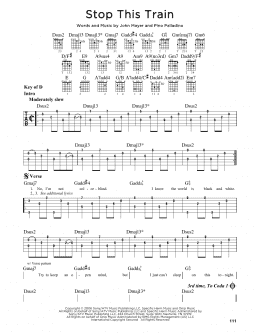 page one of Stop This Train (Guitar Lead Sheet)