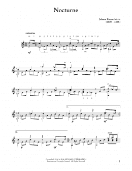 page one of Nocturne (Solo Guitar)