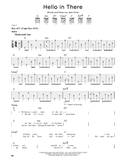 page one of Hello In There (Guitar Lead Sheet)