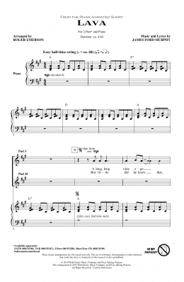 page one of Lava (from Lava) (arr. Roger Emerson) (2-Part Choir)