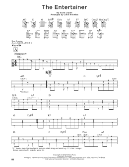 page one of The Entertainer (Guitar Lead Sheet)