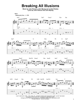 page one of Breaking All Illusions (Guitar Tab (Single Guitar))