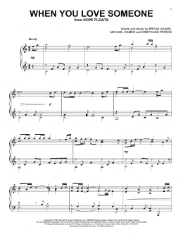 page one of When You Love Someone (Piano Solo)