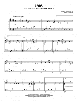 page one of Iris (Piano Solo)