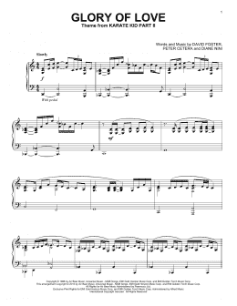 page one of Glory Of Love (Piano Solo)
