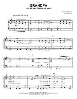 page one of Grandpa (Tell Me 'Bout The Good Old Days) (Very Easy Piano)