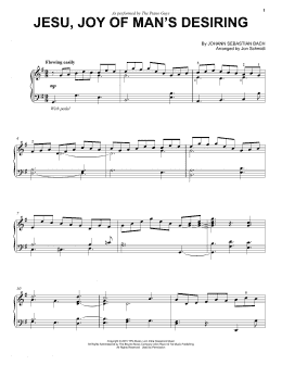 page one of Jesu, Joy Of Man's Desiring (Cello and Piano)
