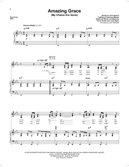 page one of Amazing Grace (My Chains Are Gone) (Piano & Vocal)