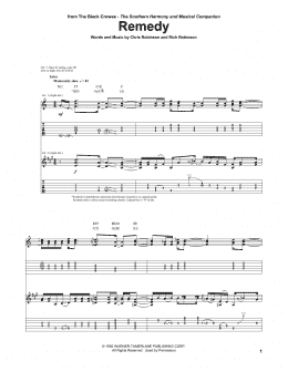 page one of Remedy (Guitar Tab)
