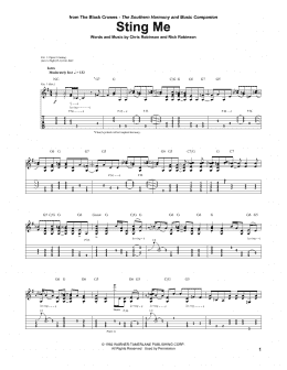 page one of Sting Me (Guitar Tab)