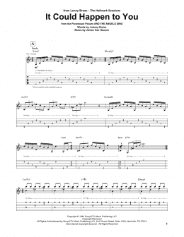 page one of It Could Happen To You (Guitar Tab)