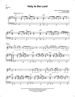 page one of Holy Is The Lord (Piano & Vocal)